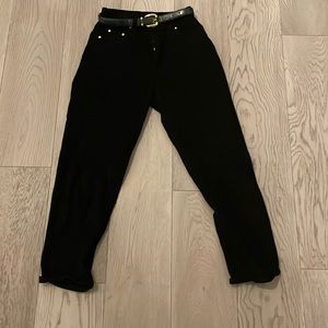 Corduroy black pants